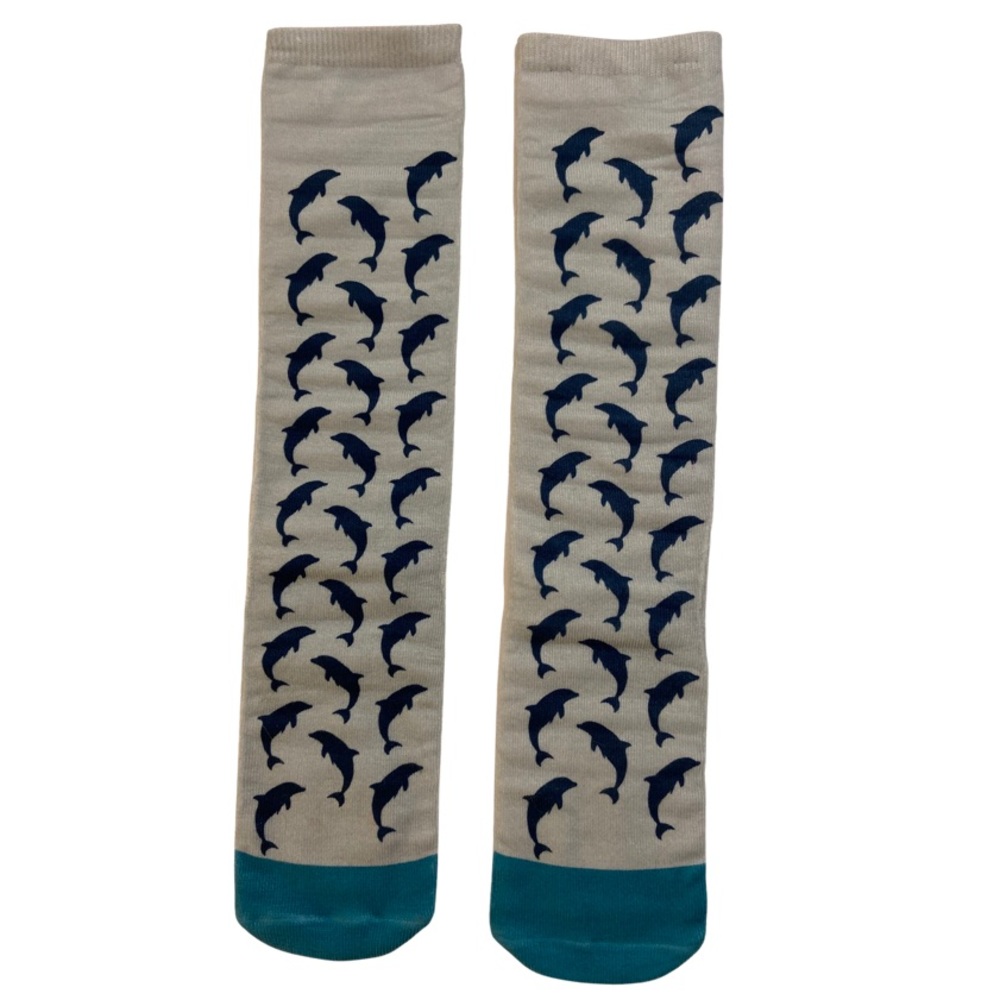 Living royal dolphin socks size OS